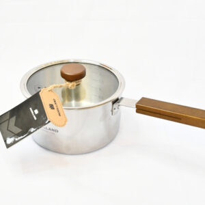Japanese-Style Stainless Steel Yukihira Saucepan with Wooden Handle
